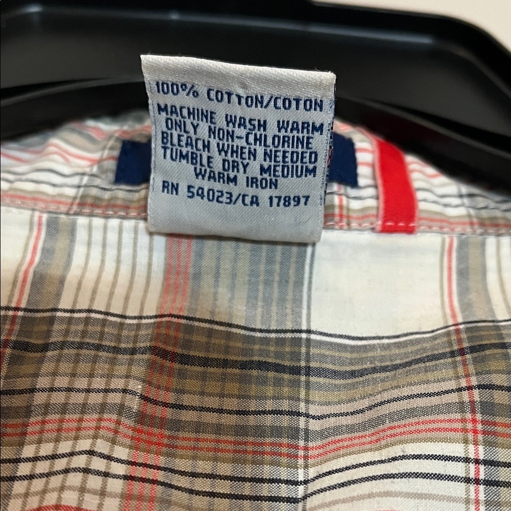 Old Navy Men's Multicolor Plaid Button-Down Shirt Large - Picture 3 of 7